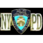 NEW YORK CITY POLICE DEPT PATCH WITH SCRIPT PIN